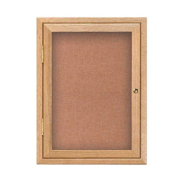 Sliding Glass Door Radius Letterboard, 72"x48", Satin/Blue